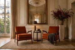 Giuseppe Scapinelli Pair of Armchairs in Caviúna & Burnt Caramel Mohair, Brazil