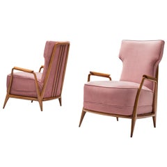 Giuseppe Scapinelli Pair of High Back Chairs
