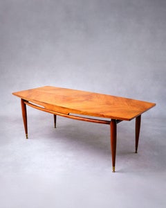 Giuseppe Scapinelli, Rare 'Cosmos' Dining Table, Brazil, 1950s, Caviuna Wood