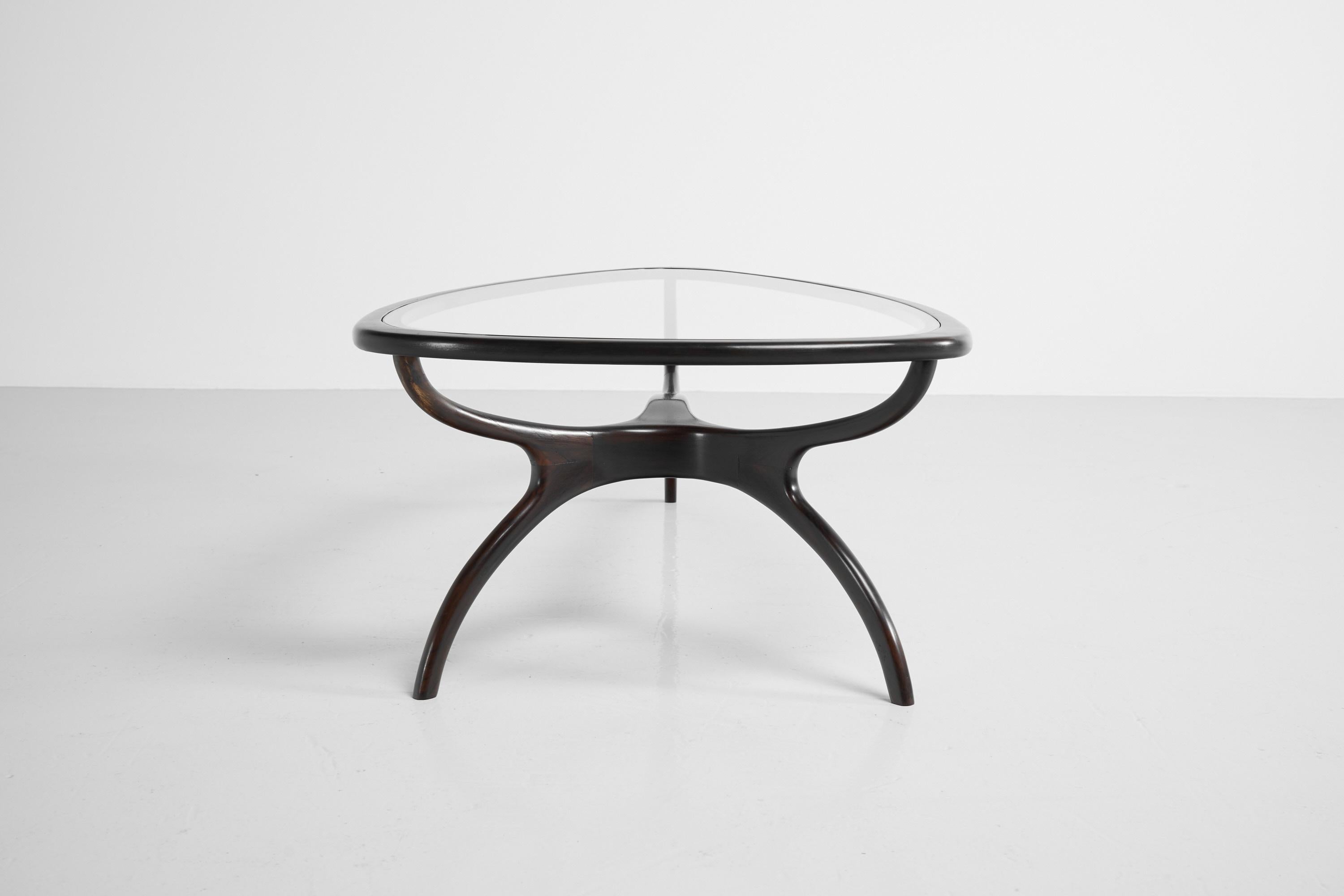Giuseppe Scapinelli Sculptural Coffee Table Brazil, 1950 For Sale 3
