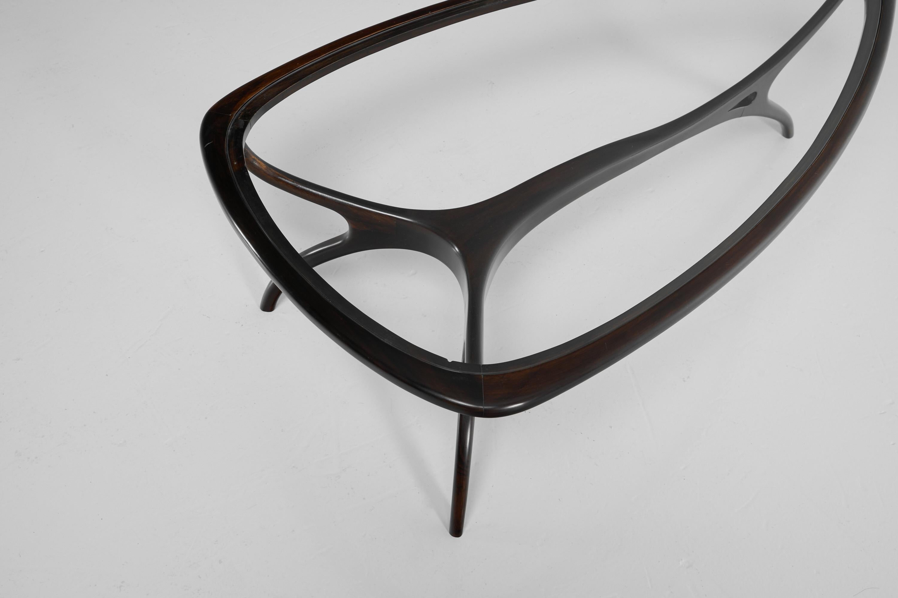 Giuseppe Scapinelli Sculptural Coffee Table Brazil, 1950 For Sale 4