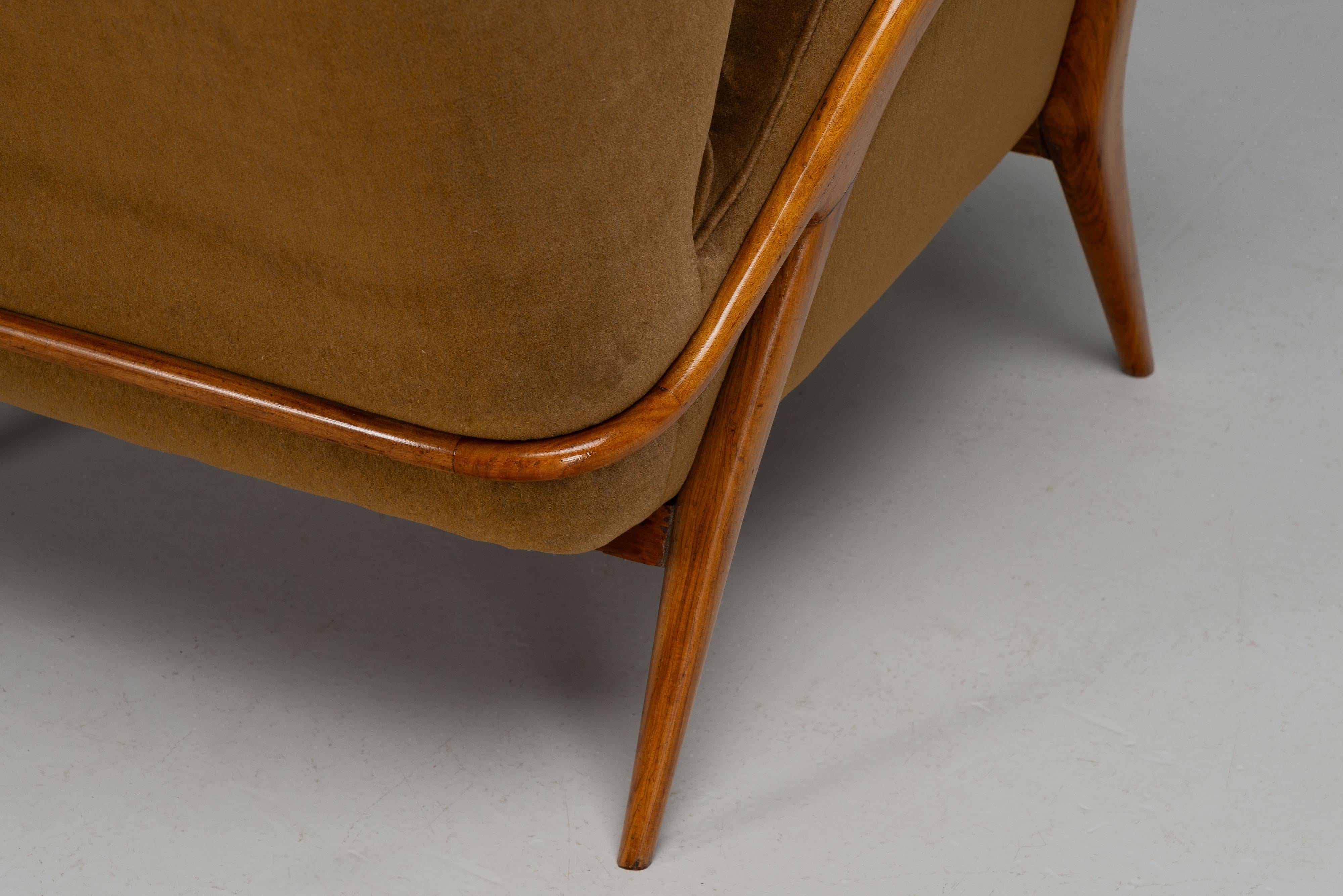 Chaise longue sculpturale Giuseppe Scapinelli Brésil 1950 en vente 4