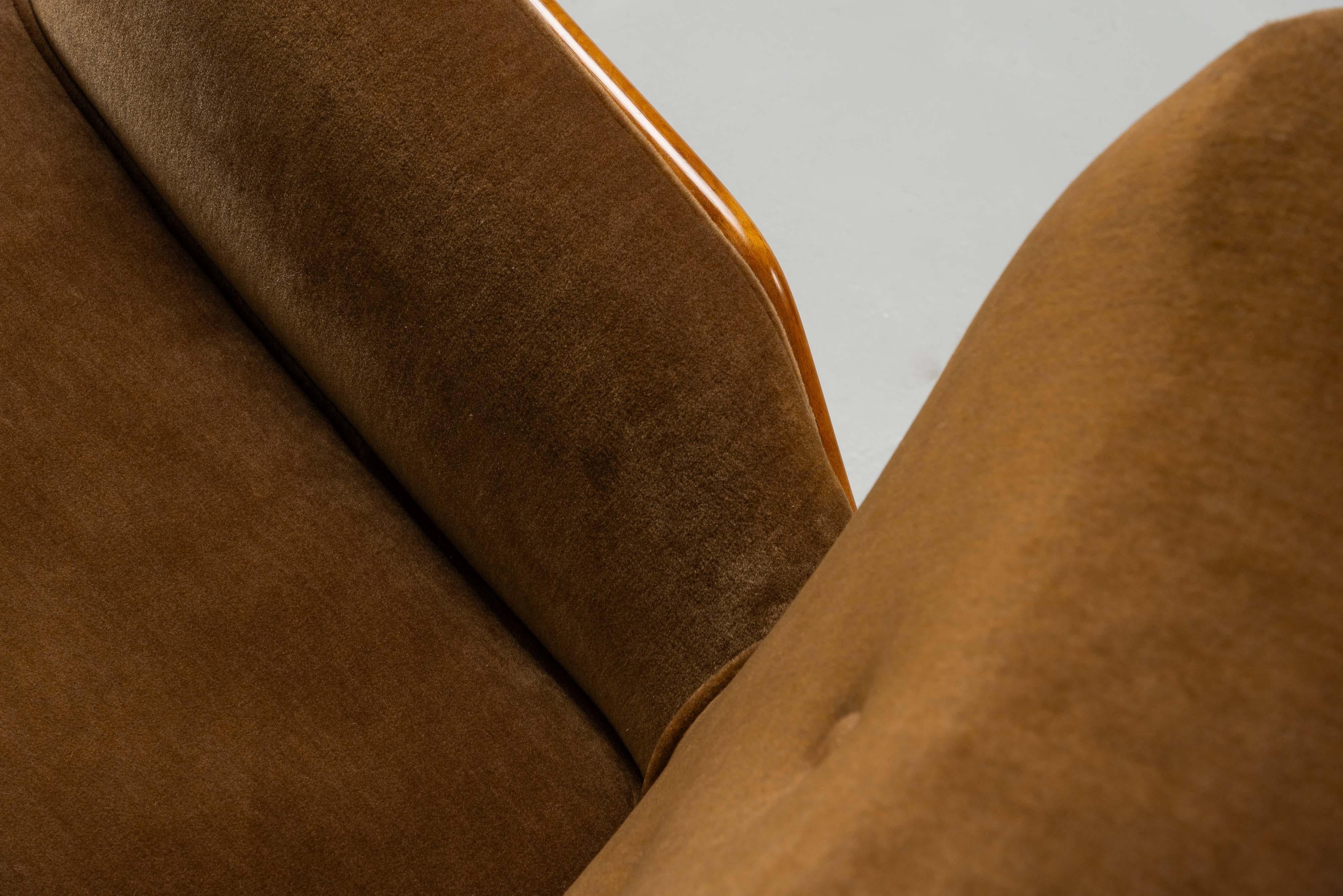 Chaise longue sculpturale Giuseppe Scapinelli Brésil 1950 en vente 6