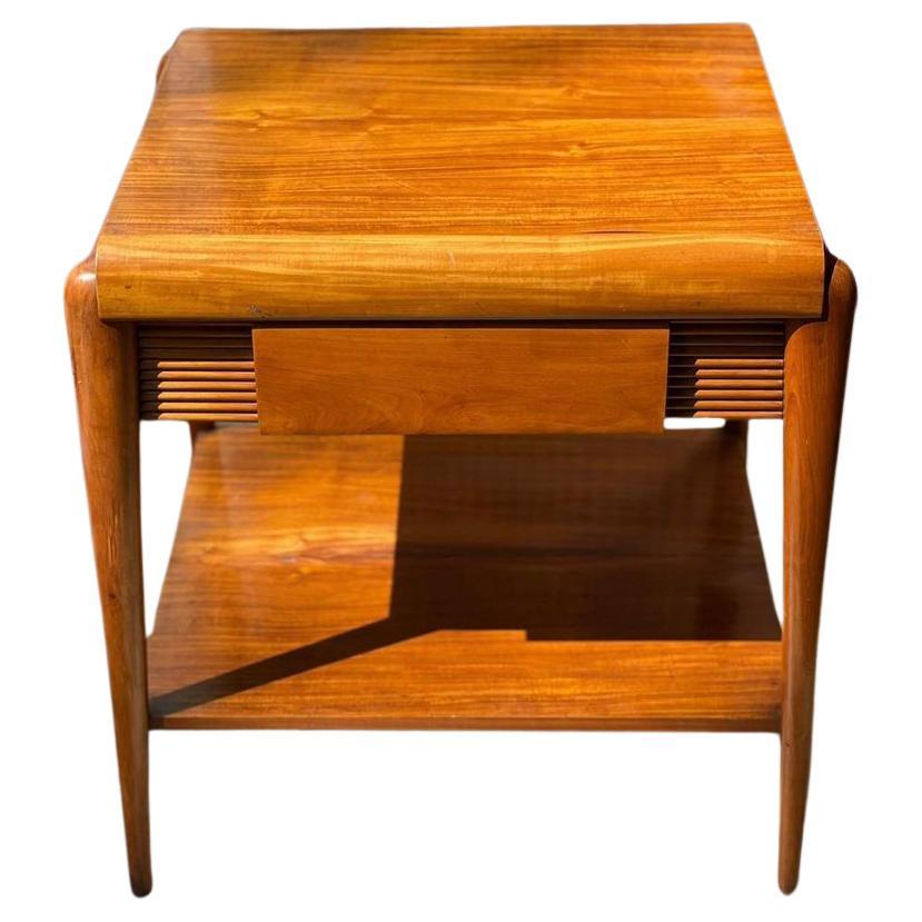Giuseppe Scapinelli. Mid-Century Modern Side Table in Caviúna Wood For Sale