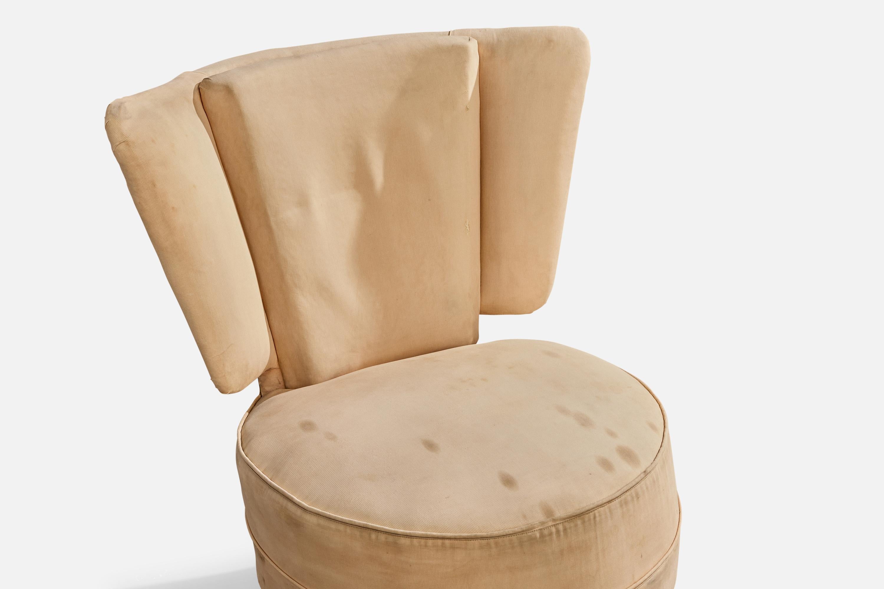 Giuseppe Scapinelli, Sillas Pantuflas, Tela, Madera, Brasil, Años 50 en venta 2