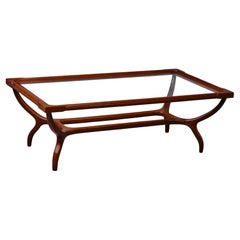 Giuseppe Scapinelli, Tavolino da caffè vintage, Wood Wood, Brasile, anni '50