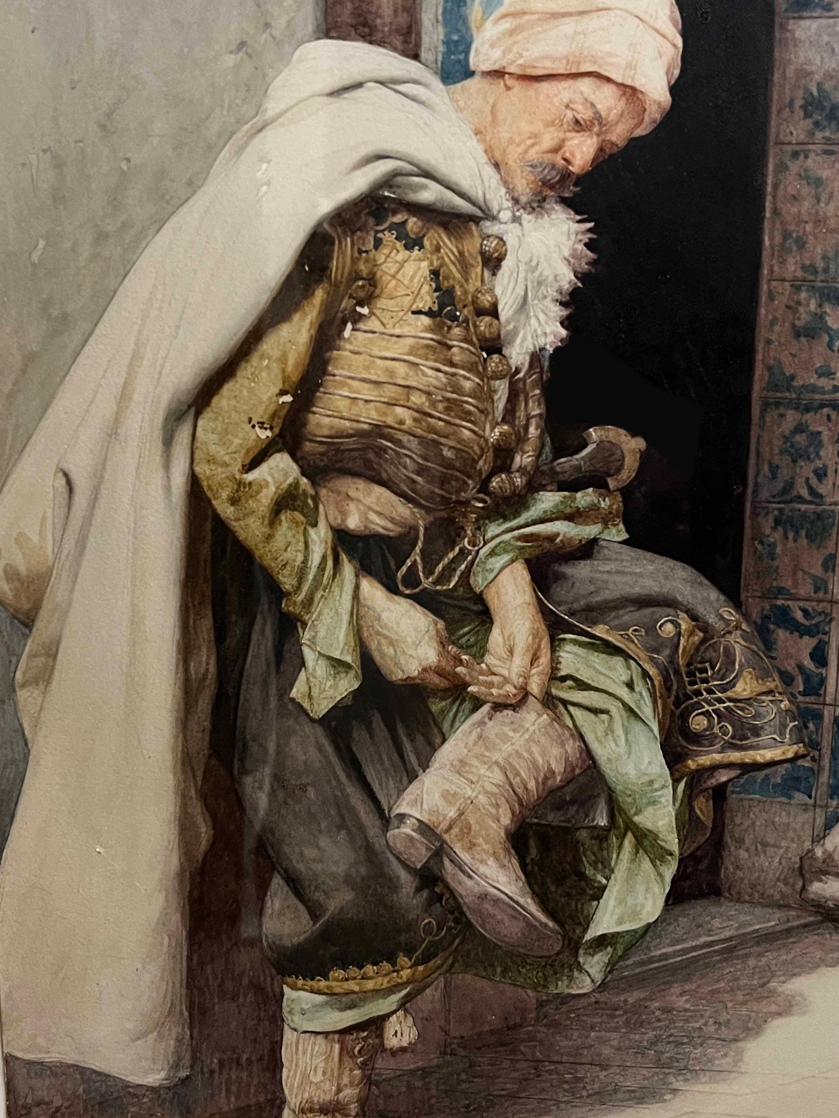 Giuseppe Signorini Orientalistisches Aquarell 