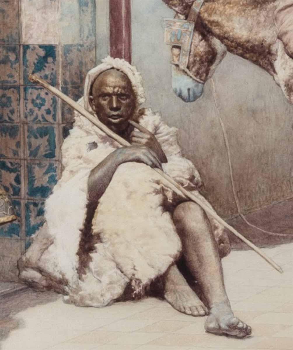 Giuseppe Signorini Orientalistisches Aquarell 