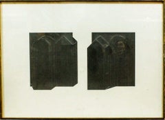 Dimore - Collage von Giuseppe Uncini - 1978