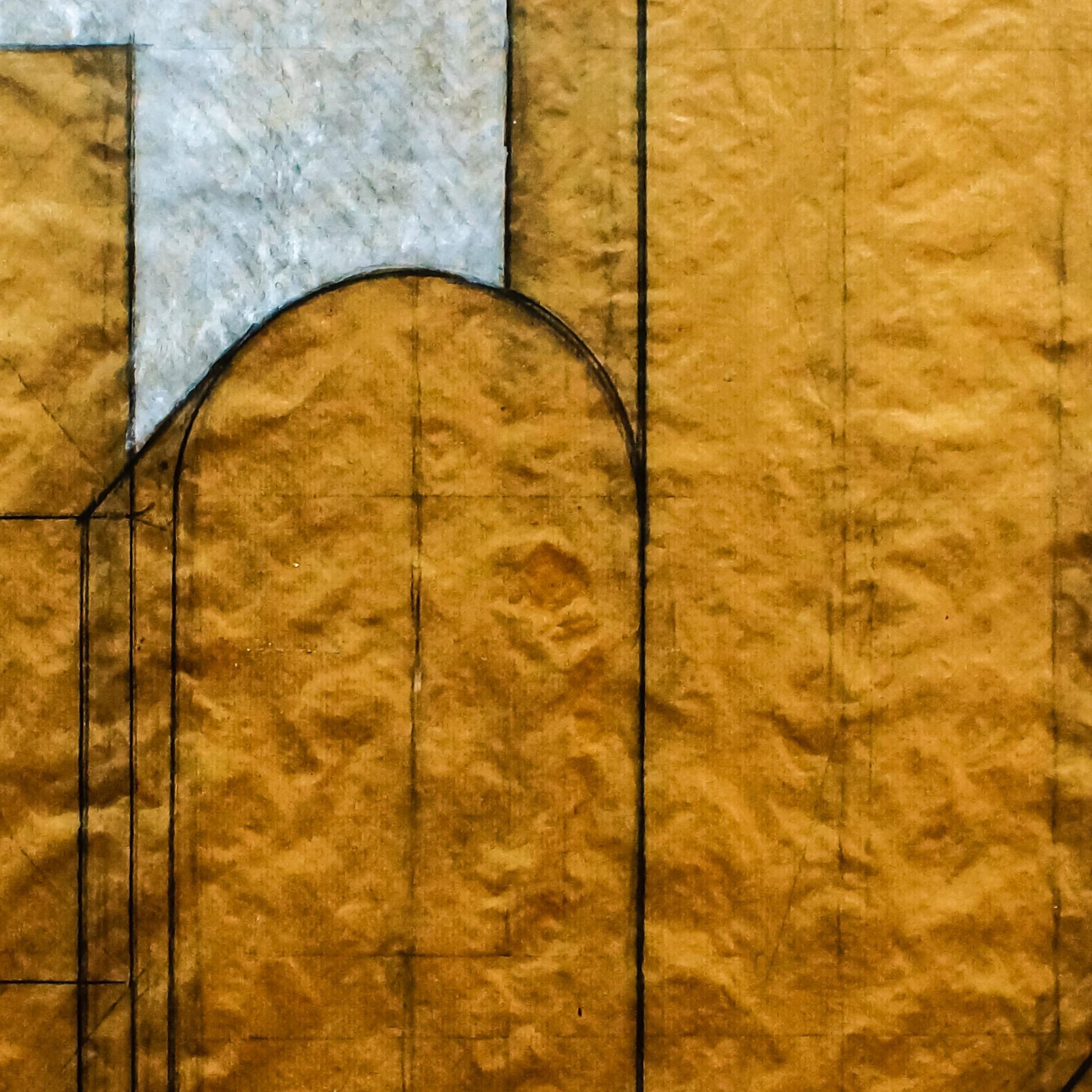 Dimore - Crayon et encre de Chine sur papier enveloppant - 1979 en vente 2