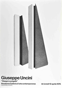 Giuseppe Uncini - Disegni e progetti - Stampa offset - 1976