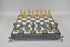 Giuseppe Vasari Chess Set with Marble Board for Gorham Company