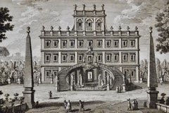 Casino della Villa Altieri, Rome: An 18th Century Architectural Etching by Vasi