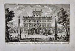  Casino della Villa Altieri, Rome: An 18th Century Architectural Etching by Vasi