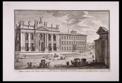 Basilica di S. Giovanni in Laterano - Etching by G. Vasi - Late 18th Century