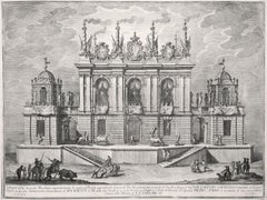 Caccia de' Tori - Radierung von Giuseppe Vasi - 1775
