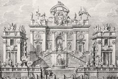 Campidoglio Festivamente Ornato - Etching by Giuseppe Vasi - 1775