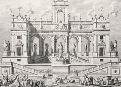 Campidoglio - Etching by Giuseppe Vasi - 1764