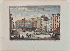 Campo di Fiori - Etching by Giuseppe Vasi - 18th century