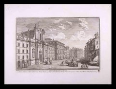 Chiesa dei SS. Celso e Giuliano - Etching by Giuseppe Vasi - Late 18th Century