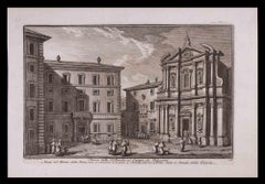 Chiesa della SS. Trinità  - Etching by G. Vasi - Late 18th Century