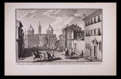 Chiesa di Paolo Primo Eremita  - Etching by G. Vasi - Late 18th Century