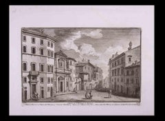 Chiesa di S. Tomaso in Parione - Etching by Giuseppe Vasi - Late 18th Century