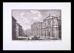 Chiesa di S.Maria in Vallicella -  Etching by Giuseppe Vasi - Late 18th Century