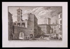 Chiesa e Monastero di S. Maria Annunziata - Etching by G.Vasi -Late 18th Century