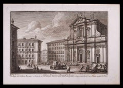 Collegio Romano - Etching by Giuseppe Vasi - Late 18th Century