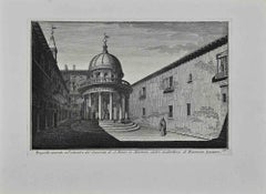 Convento di S.Pietro in Montorio - Etching by Giuseppe Vasi - 18th century