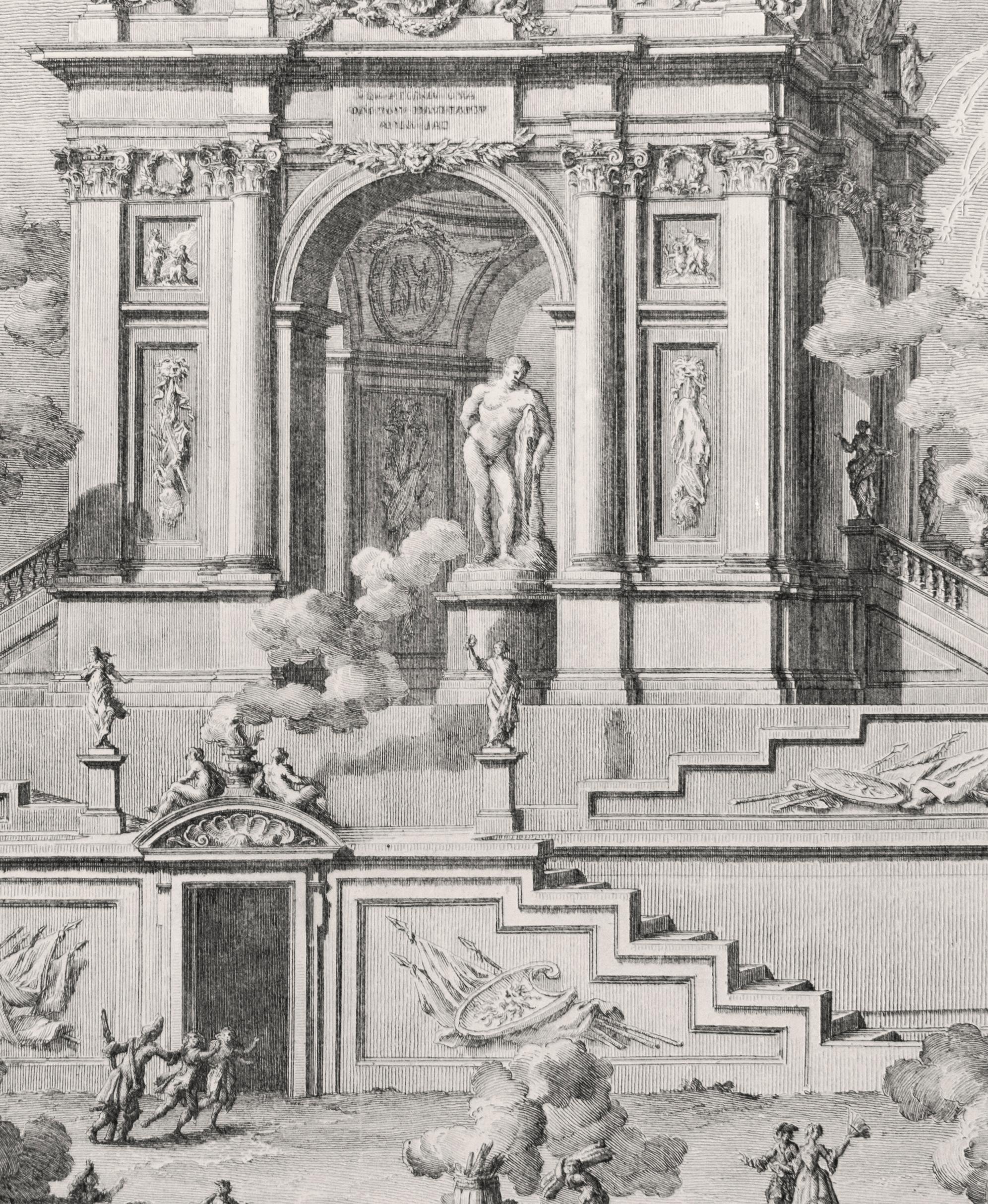 Magnifico Arco con il Simulacro di Ercole Tebano – von Giuseppe Vasi – 1767 im Angebot 2