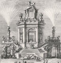 Nobil'Edifizio a diporto in Luogo di Delizia - Etching by Giuseppe Vasi - 1776