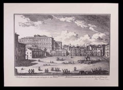 Palazzo Barberini - Etching by Giuseppe Vasi - Late 18th Century