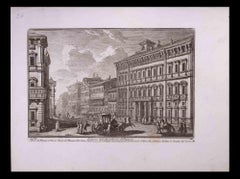 Palazzo dell'Accademia di Francia - Etching by G. Vasi - Late 18th Gordon Lester