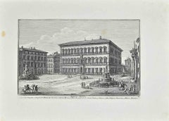 Palazzo Farnese - Etching by Giuseppe Vasi - Late 18th century