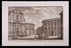 Palazzo Rospigliosi - Radierung von Giuseppe Vasi - Ende des 18. Jahrhunderts