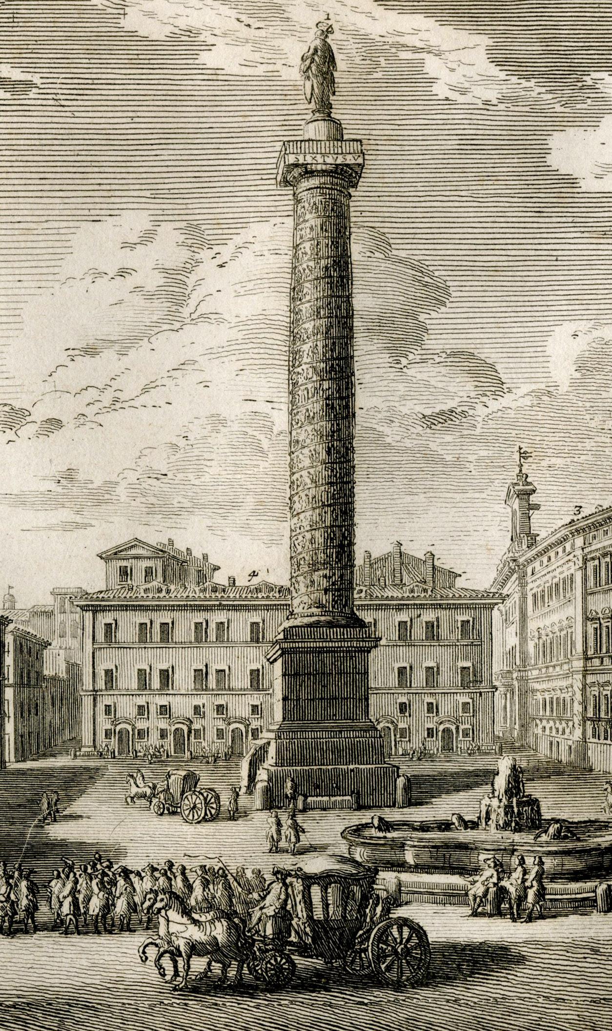 Plaza Colona - Print de Giuseppe Vasi