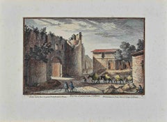 Porta Salaria - Etching by Giuseppe Vasi - 18th century