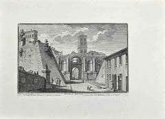 Porta S.Spirito - Etching by Giuseppe Vasi - Late 18th century