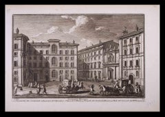 Seminario Romano - Radierung von Giuseppe Vasi - Ende des 18. Jahrhunderts