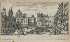 Gravure de Giuseppe Vasi pour Spiaggia detta La Regola, 1747