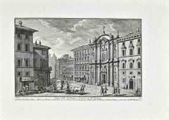 SS.Trinita Church - Etching by Giuseppe Vasi - Late 18th century