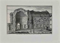 Sun and Moon Temple - Etching by Giuseppe Vasi - 18th century