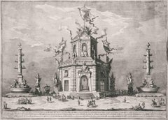 The Royal Militia District - Etching by Giuseppe Vasi - 1753