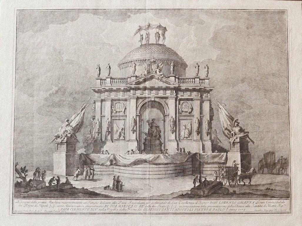 The Temple of Peace - Etching by Giuseppe Vasi - Mid-18th Century