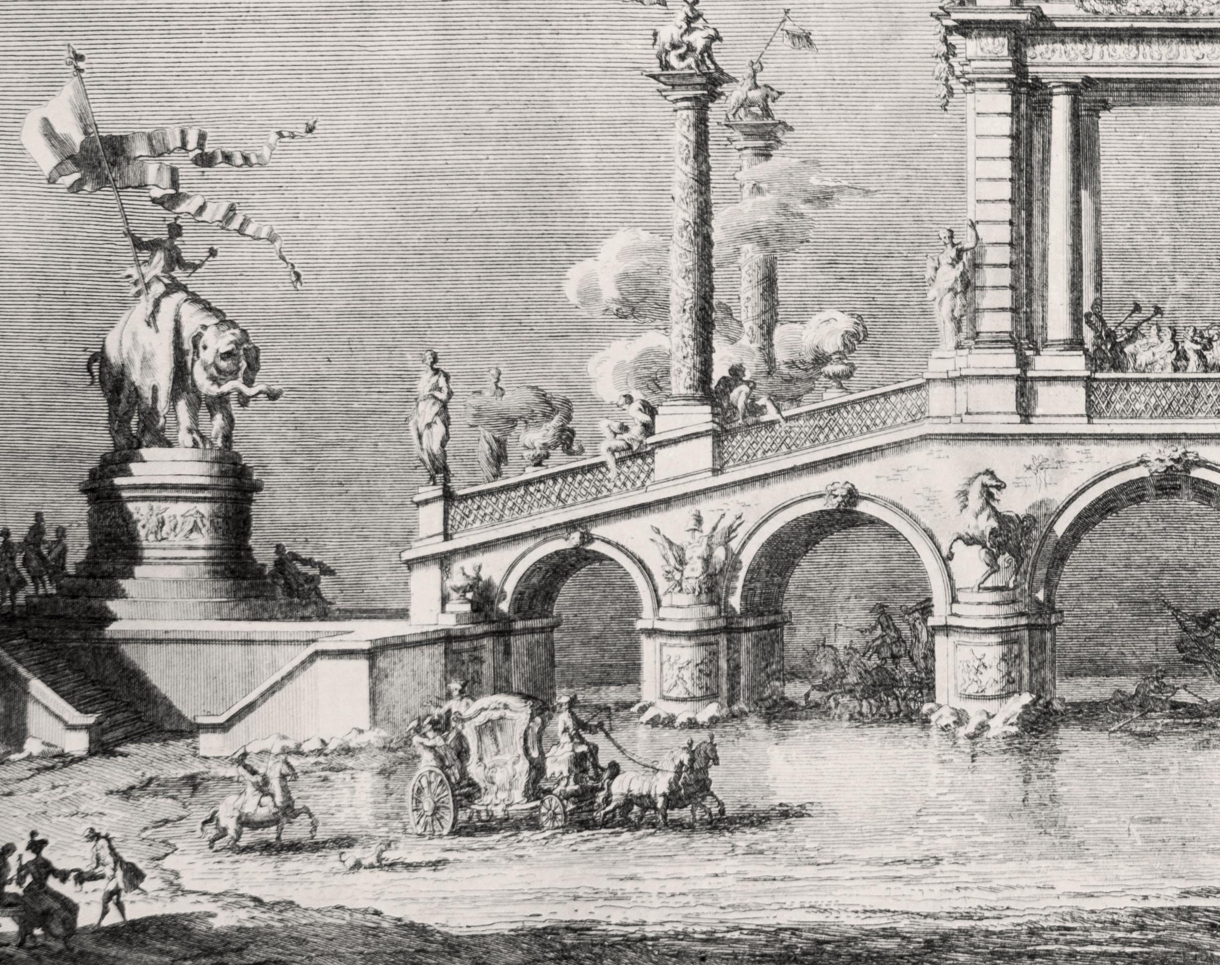 Un Ponte trionfale ornato con reperti di Ercolano - by Giuseppe Vasi - 1755 2