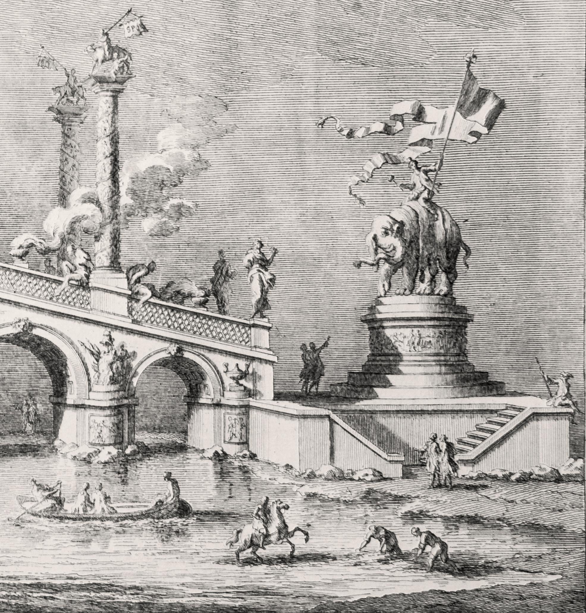 Un Ponte trionfale ornato con reperti di Ercolano - by Giuseppe Vasi - 1755 3