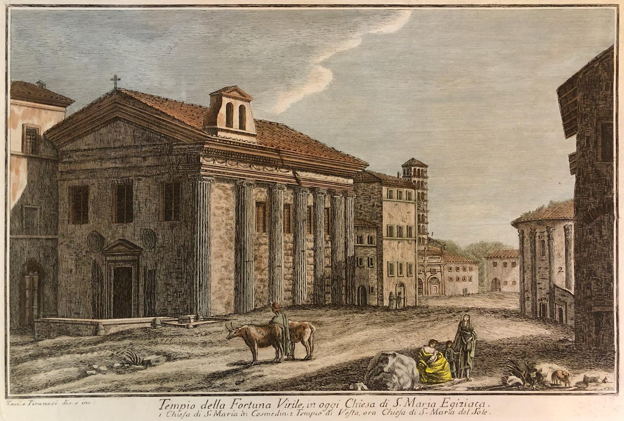 Veduta del Tempio della Fortuna Virile, from Raccolta delle più belle Vedute ...