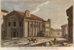 Veduta del Tempio della Fortuna Virile, extrait de Raccolta delle più belle Vedute ...